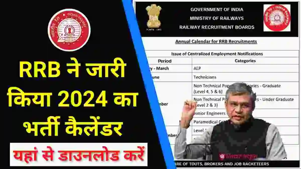 Railway Exam Calendar 2024 Out रेलवे भर्ती कैलेंडर 2024 यहां से