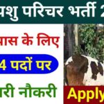 Rajasthan Animal Attendant Recruitment 2024