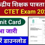 CTET Admit Card 2024