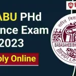 BRABU PHd Entrance Exam 2023