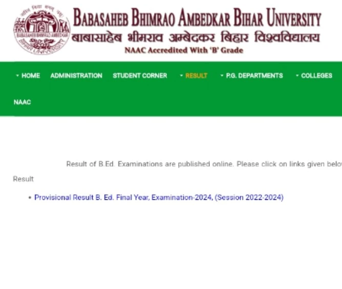 Brabu bed 2nd year result 2024 declared