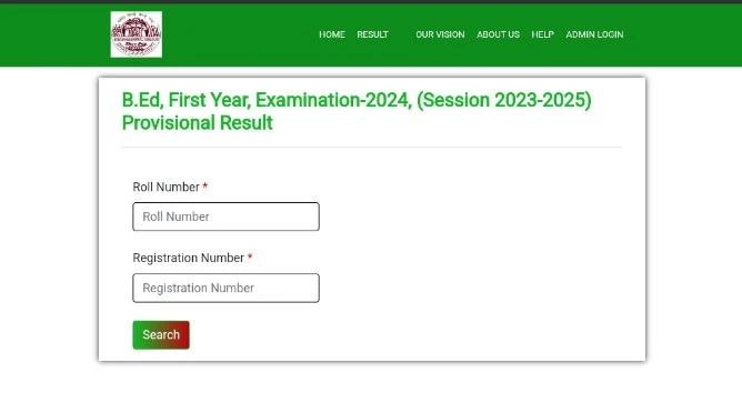 Brabu bed 1st year result 2023-25 declared