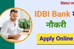 Idbi bank specialist officer vacancy 2024