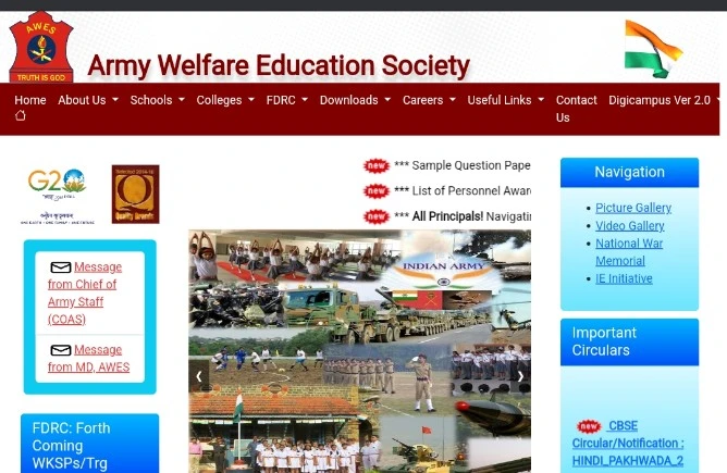 Awes army public school vacancy 2024