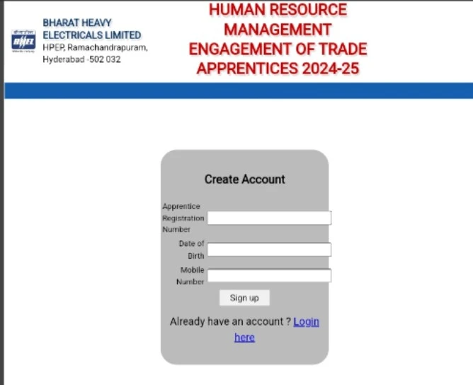 Bhel trade apprentice vacancy 2024