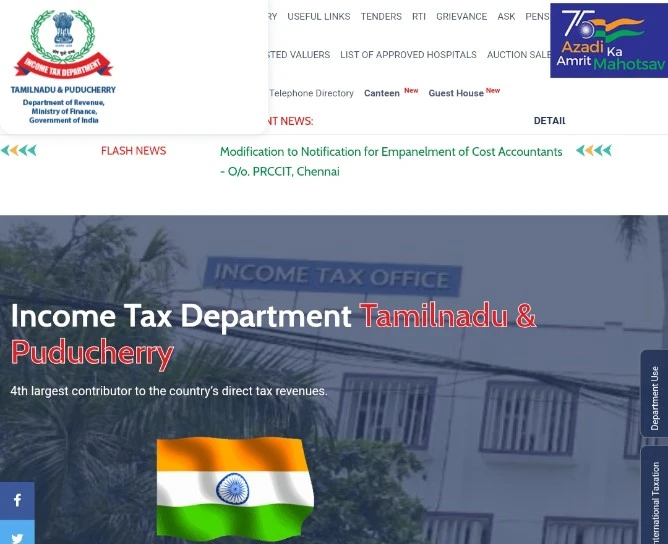 Income tax canteen attendant vacancy 2024