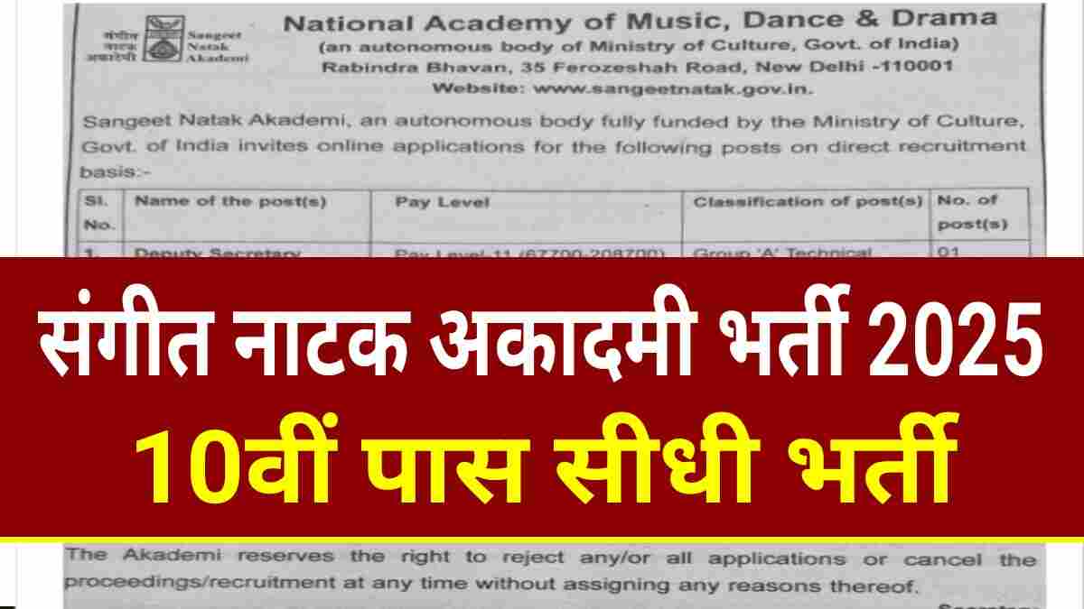 Sangeet Natak Academy 2025 Sangeet Natak Academy 2025