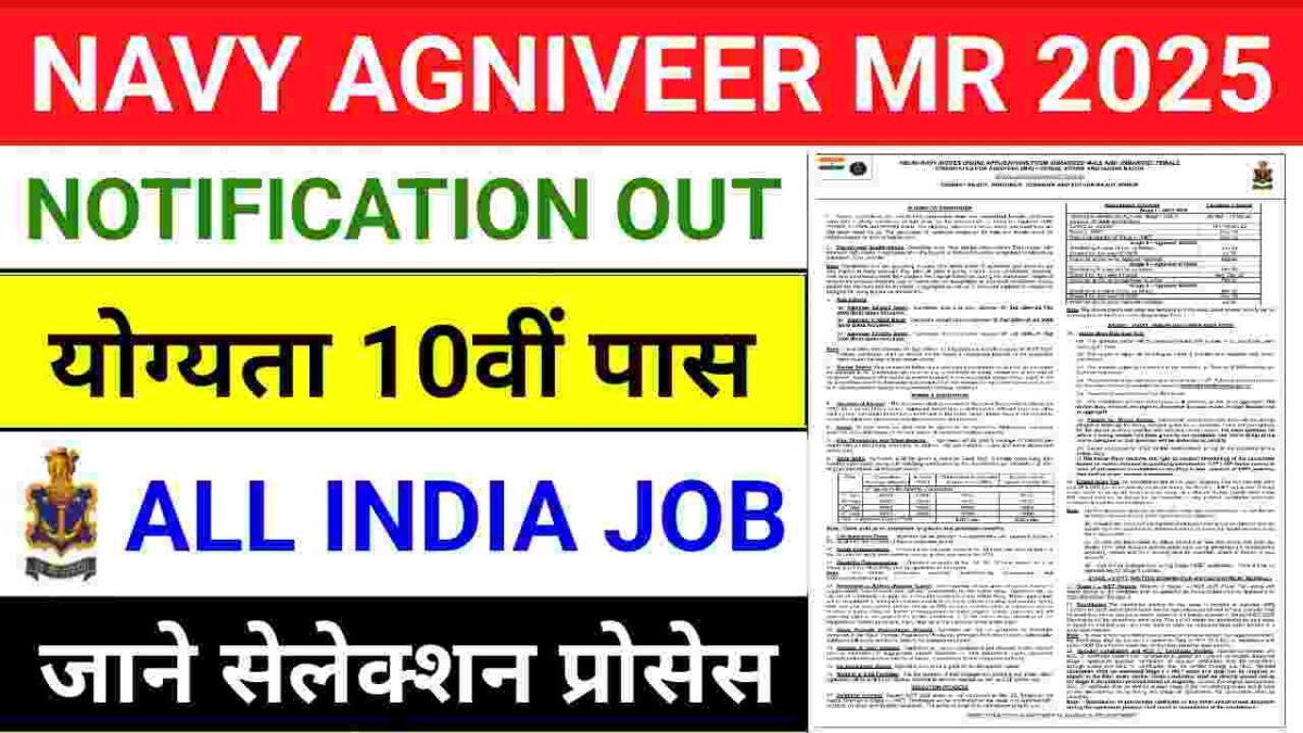 Indian Navy Agniveer MR Vacancy 2025